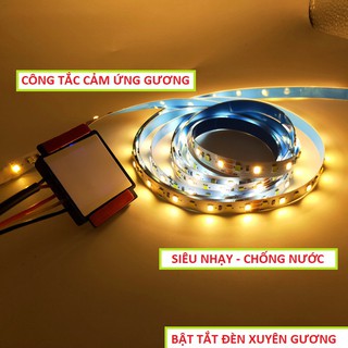 Công tắc cảm ứng gương phòng tắm, bàn trang điểm , đèn trợ sáng xe máy ( BẢO HÀNH 12 THÁNG )