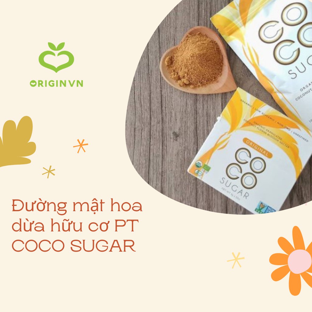 Ảnh Đường mật hoa dừa hữu cơ PT COCO SUGAR 4g (1 hộp x 50 gói) 4