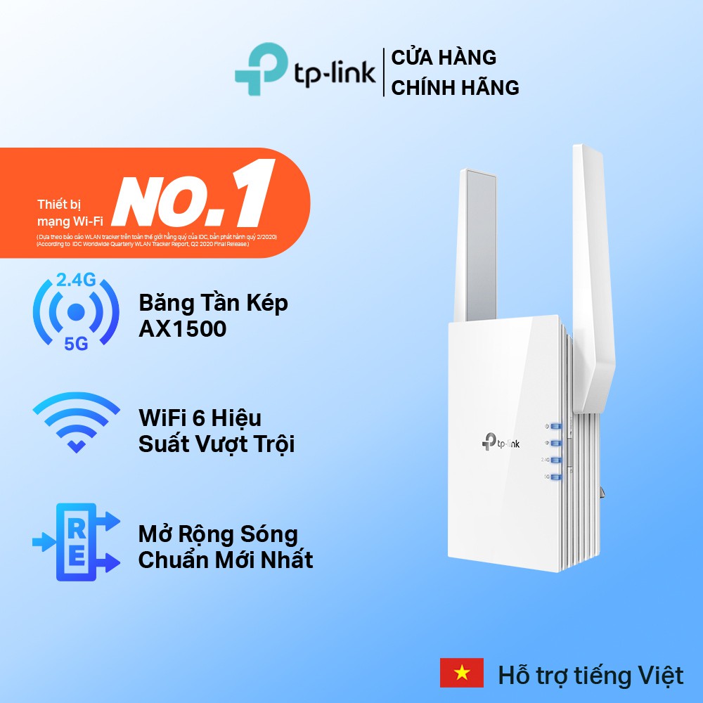 Bộ Mở Rộng Sóng Wifi TP-Link RE505X Chuẩn AX1500