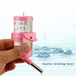 80 / 125 / 250 / 500ml Hamster Treo Đồ Uống Bình Nước Thú Cưng Sóc Thỏ Uống Nước Cốc 4 Màu