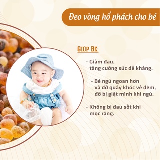 Vòng cổ Amber Úc cho bé 0-10 tuổi  VCM4M