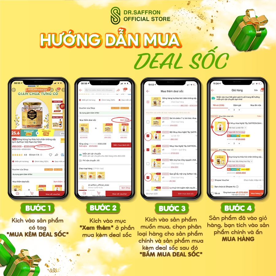 Ảnh Đông trùng hạ thảo sấy thăng hoa Mộc Hương Sơn hũ 10Gr 2