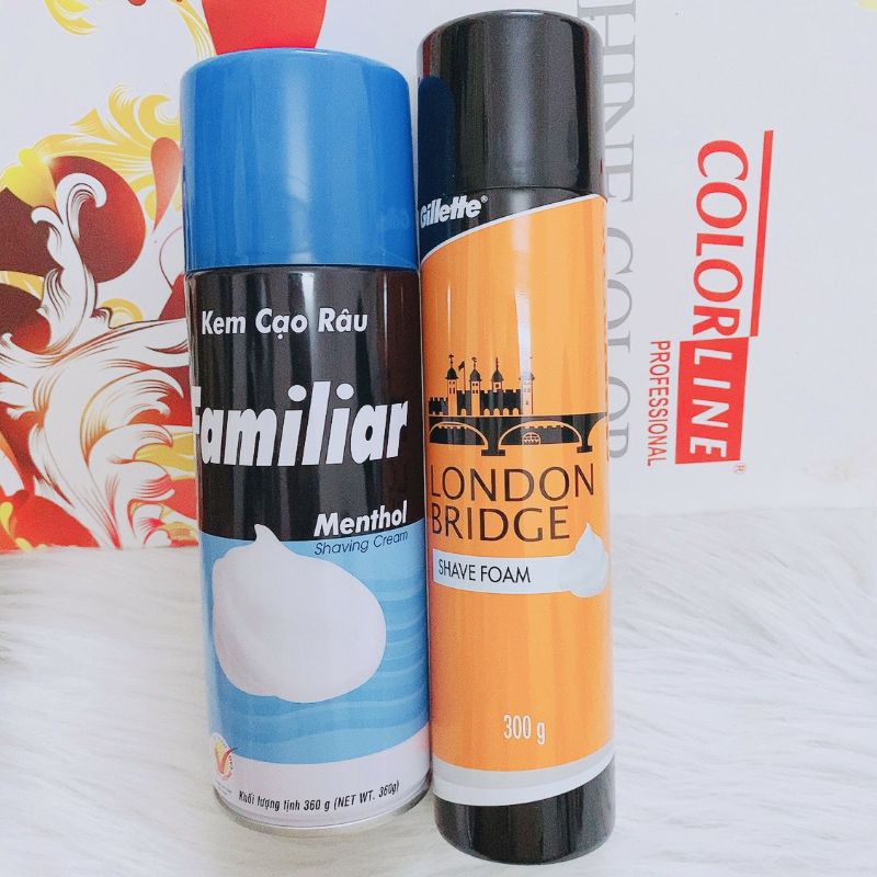 Bọt cạo râu GELLETTE, kem cạo râu FAMILIAR chính hãng | Shopee Việt Nam