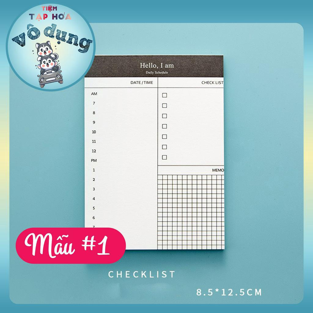Sổ tay check list mỗi ngày, to-do list | Shopee Việt Nam