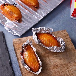 Giấy Bạc Nướng Thức Ăn, Màng Nhôm Nướng Thịt, Giấy Bạc Lót Nồi Chiên Không Dầu, Lò Nướng 30cm, 45cm