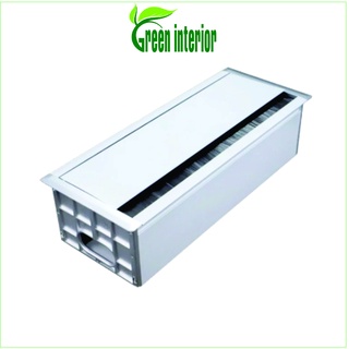 Hộp điện âm bàn lật mở 1 chiều , Hộp điện hợp kim nhôm Green interior, Hộp điện âm bàn đa năng