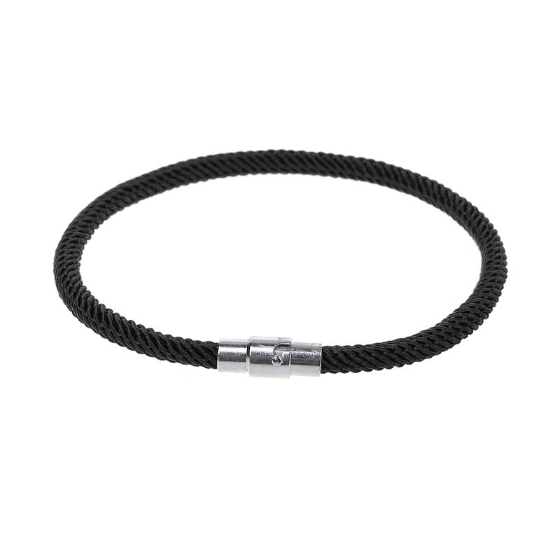 Cinna Đơn Giản Đỏ Đen Bện Dây Vòng Tay Kabbalah Bracele Phong Cách Đường Phố Nam Châm Khóa Vòng Tay Trang Sức Trang Trí Gi