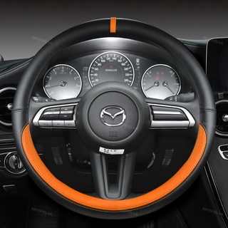 Da PU Cho Xe Mazda 2 3 6 Axela Atenza Demio CX-3 CX-4 CX-5 CX5 CX 5 CX-7 CX-9 Vỏ Vô Lăng Ô Tô Phụ Kiện Tự Động