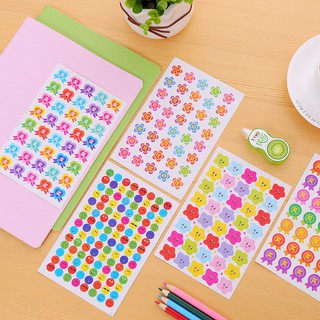 3 Bộ 10 Tấm Sticker Dán Icon Mặt Cười Và Ngôi Sao Cười, Chữ Và Số Nguồn Hàng Buôn Sỉ - Thỏ Hồng VPP