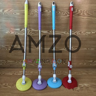 AMZO_[SALE] COMBO 2 CÂY LAU NHÀ 360 ĐỘ CAO CẤP THÂN INOX LỚN MÂM NHỰA (ĐÃ KÈM BÔNG LAU )