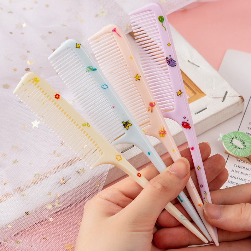 Set 2 Lược Chải Tóc Mini Bỏ Túi Tiện Dụng Dễ Thương Phụ Kiện Cho Nữ