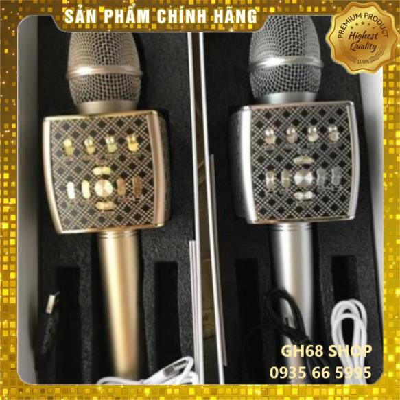 Micro không dây karaoke bluetooth Ys95 cao cấp, mic livestream tích hợp loa hỗ trợ thẻ nhớ, usb