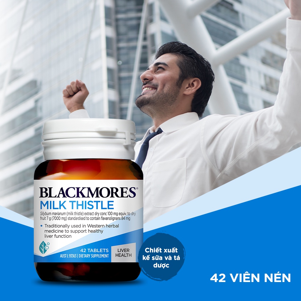 Mô tả Viên Uống Hỗ Trợ Bảo Vệ Và Phục Hồi Tế Bào Gan Blackmores Milk Thistle Lọ 42 Viên - 1