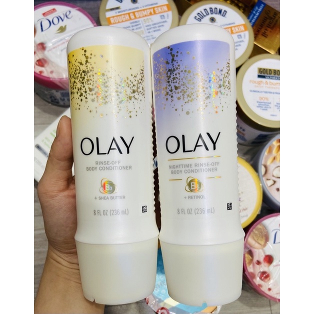 [BILL MỸ] KEM XẢ BODY OLAY NIGHTTIME RINSE OFF BODY CONDITIONER 236ML