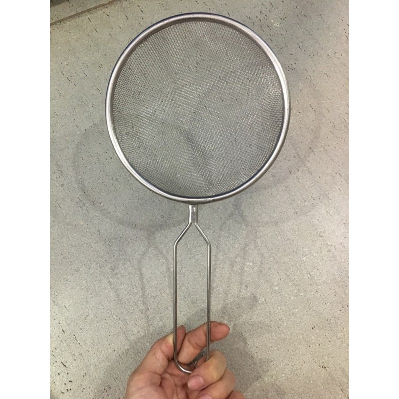 Ray lọc inox mỏng, rây lọc thức ăn, dung cụ lưới lọc cháo, lọc mẻ thưa ...