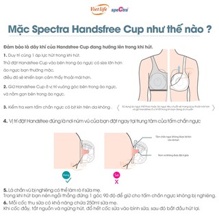 Bộ cup hút sữa rảnh tay speCtra Handsfree