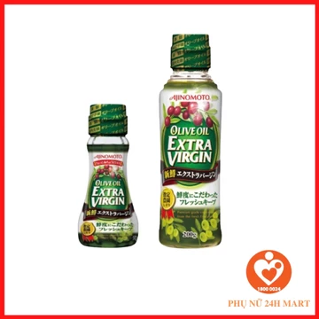Dầu Olive nguyên chất Olivoila Extra Virgin Ajinomoto, Dầu oliu Ajinomoto Nhật bản [HSD T12/2025]