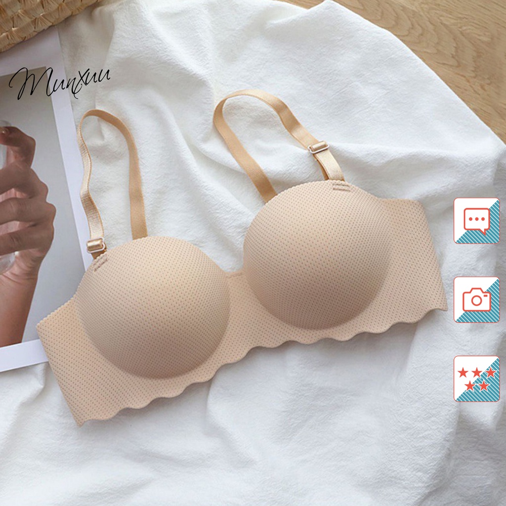 Áo lót nâng ngực cúp ngang, không gọng đệm dầy định hình chống chảy xệ – Munxuu AV20 spe