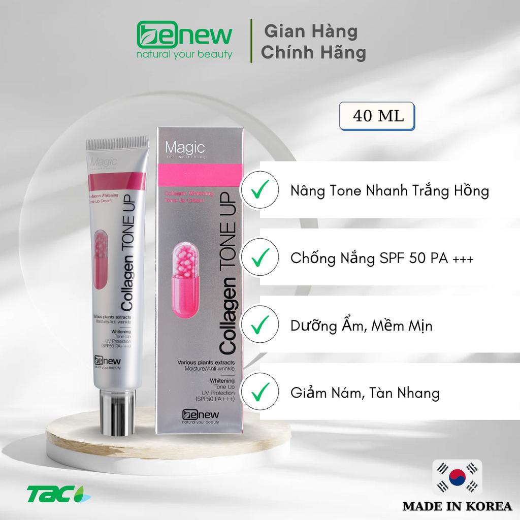 Kem dưỡng trắng, chống nắng, nâng tone BENEW COLLAGEN WHITENING TONE UP CREAM 40ml THIÊN ANH BEAUTY