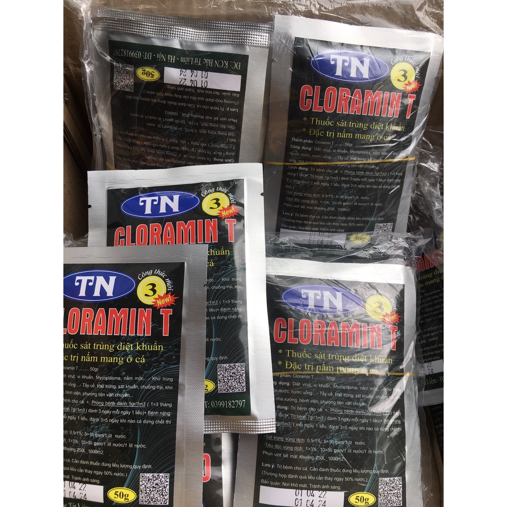 CLORAMIN T(TN3) dùng cho cá cảnh nấm mang.