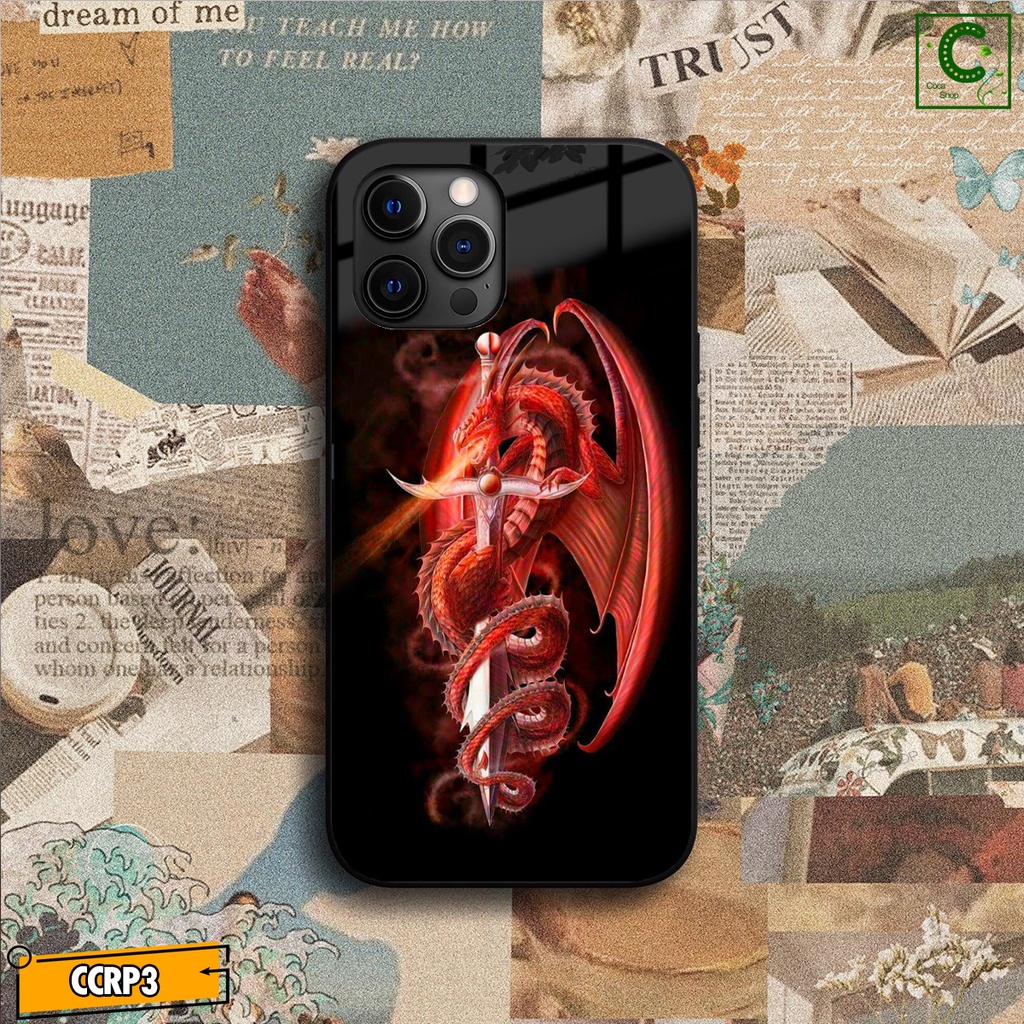 Ốp iPhone Mặt Kính Nano Dẻo - Ốp hình rồng cực ngầu