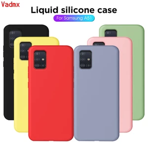 Ốp lưng silicon dẻo mềm nhiều màu sắc kiểu dáng đơn giản cho Samsung Galaxy A51 A71 M30s A40S M30 A80