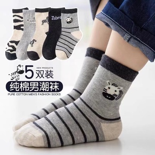[V04 set 5 đôi] Tất bé trai thu đông dày dặn,vớ cho bé trai cotton mềm mại Maruka Fashion