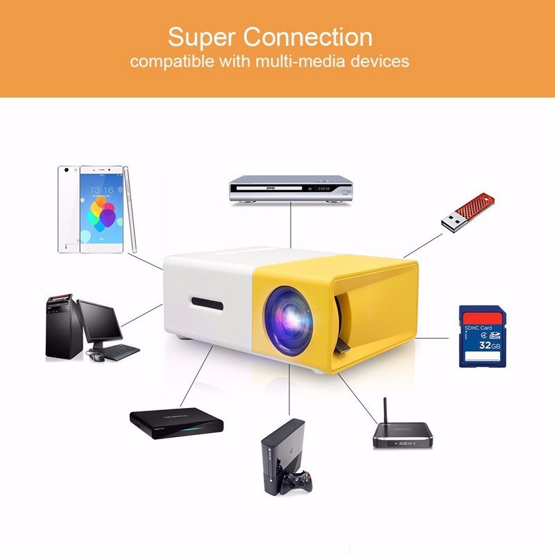 MÁY CHIẾU MINI LCD LED PROJECTOR PD300 | Shopee Việt Nam