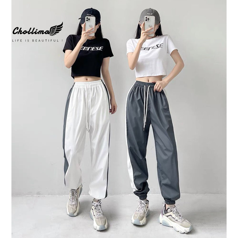 Ảnh Áo thun croptop tay lỡ Chollima in chữ FEMNESE AT451 chất vãi dày dặn co giãn 4 chiều 1