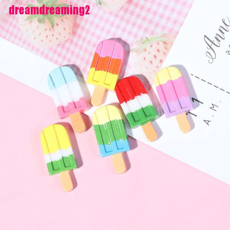 Bộ 5 Que Kem Nhiều Màu Sắc Trang Trí Nhà Cửa Tỷ Lệ 1: 12