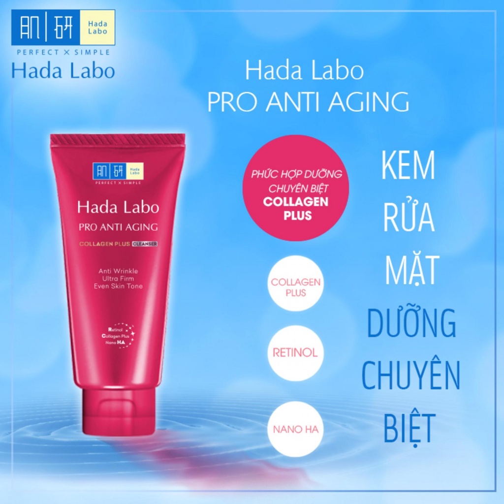 Kem rửa mặt Hada Labo Pro Anti Aging 80g Cocolux