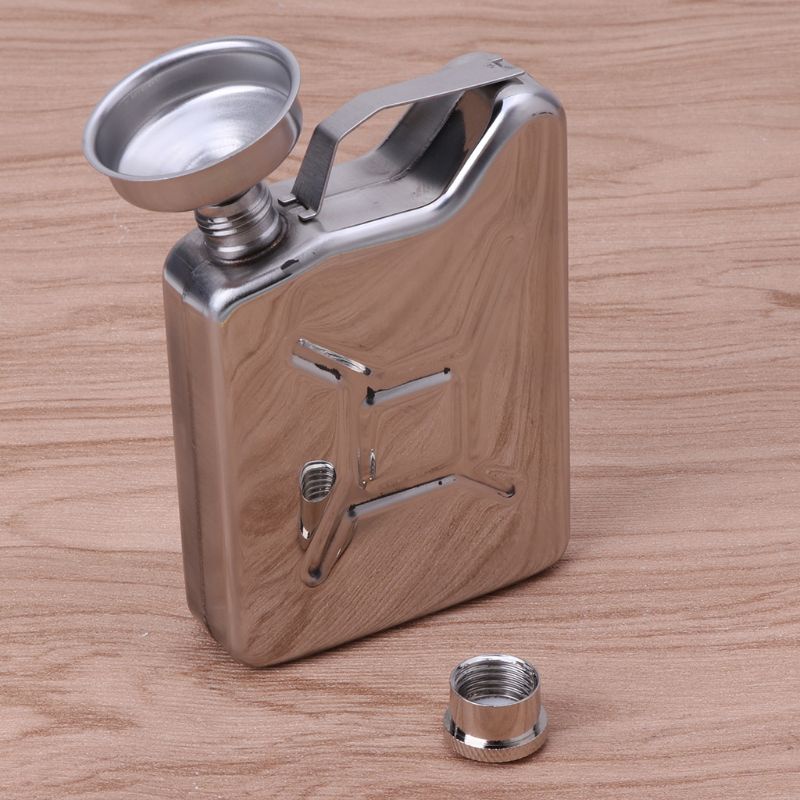 COO 5oz Thép không gỉ Jerry Can Hip Bình Rượu Whisky Bỏ Túi Nam