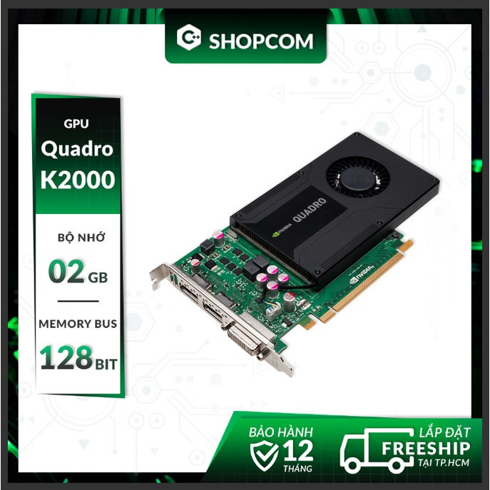 Bh 12 ThÁng 1 ĐỔi 1 Card Màn Hình Nvidia Quadro K2000 2g Ddr5 128bit Linh Kiện Chính Hãng 8341