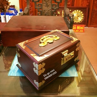 Hop dung trang Sức go cam