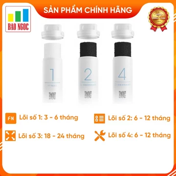 Lõi lọc nước Máy lọc nước Xiaomi 400G, 600G - Bộ 3 lõi lọc tự chọn(Lõi 1 + 2 + 4 )
