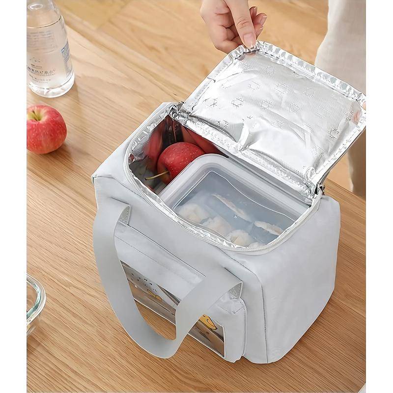 Túi đựng cơm giữ nhiệt dày, cỡ lớn, di động, dung tích lớn, phù hợp nam nữ, dùng đi dã ngoại