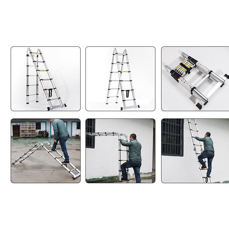 Thang nhôm rút đôi DIY TL-AI-56 tải trọng 150kg