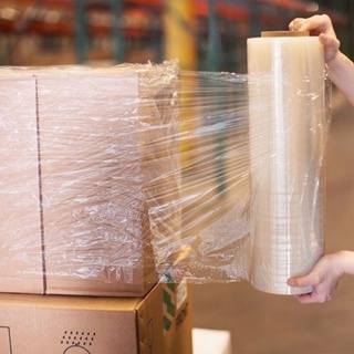 Cuộn 2.4kg khổ 50cm Màng PE, màng chít màu TRẮNG bọc quấn chống thấm hàng hóa