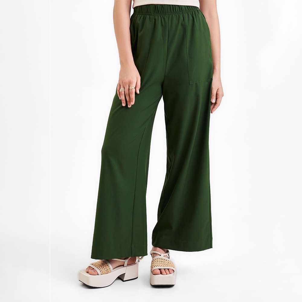 Mô tả Quần dài ống rộng lưng thun nữ MARC FASHION dáng suông lưng cao hack dáng không nhăn mềm mịn mát CBMH082022 - 6