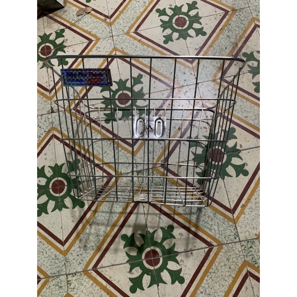 giỏ inox vuông lắp xe người lớn không rỉ | Shopee Việt Nam