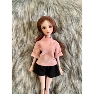 Set áo thun quần den size blythe,xinyi