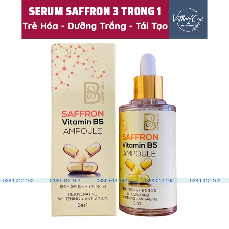 Cách sử dụng serum Saffron B5 như thế nào?
