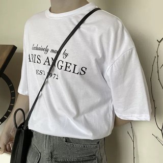 Áo thun Stee Cổ tròn PARIS ANGELS Localbrand ICVCVVNI  Unisex Menwear