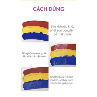 LỌ CHIẾT 5ML Sơn bóng Mont Marte (Lọ chiết nên khách LƯU Ý giúp shop ạ) 🌈 Sơn bóng tranh số hoá TinaSweet