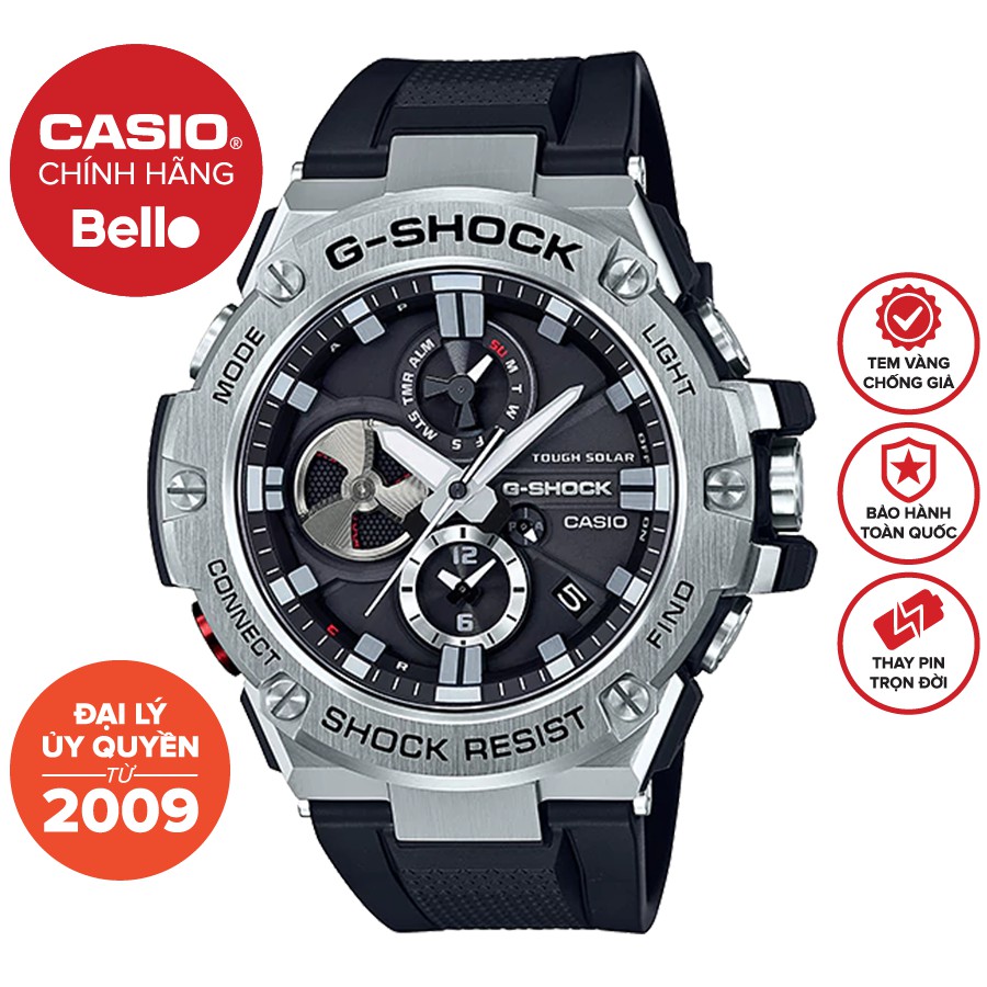 Đồng hồ Nam Dây Nhựa Casio G-Shock GST-B100-1A chính hãng bảo hành 5 năm Pin trọn đời