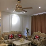 QUẠT TRẦN CÓ CHÙM ĐÈN THỦY TINH PHONG CÁCH TÂN CỔ ĐIỂN CHÂU ÂU VỪA LÀM QUẠT TRẦN, VỪA LÀM ĐỒ TRANG TRÍ TRONG GIA ĐÌNH — ảnh 7