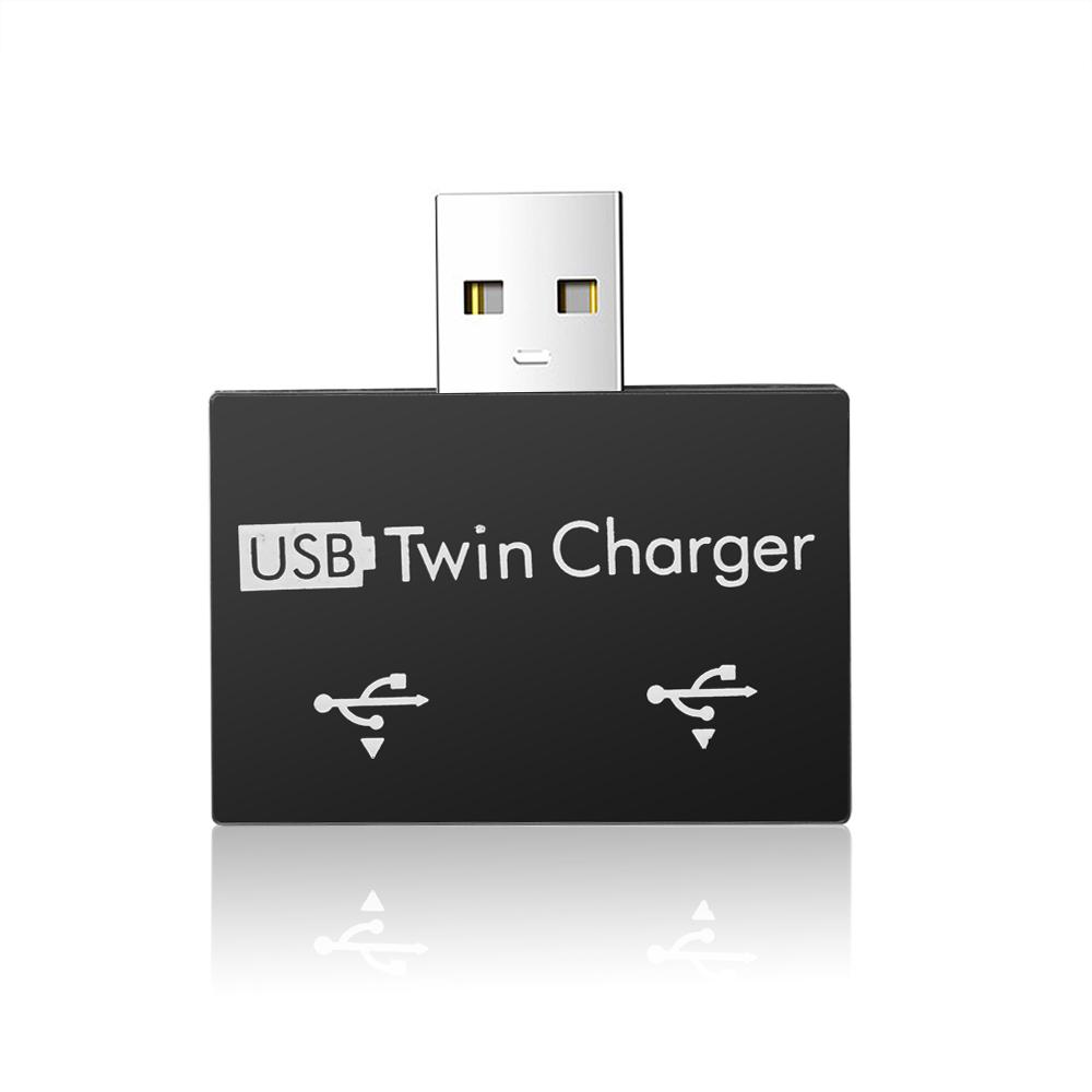 Bộ chuyển đổi trung tâm sạc USB kép Mini Bộ chia 2 cổng cho máy tính