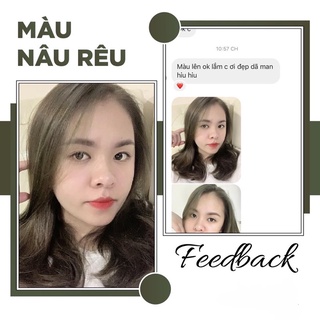 Thuốc Nhuộm Tóc Nâu Rêu | Lên Từ Nền Tóc Nâu 100g - Thuốc nhuộm tóc Khanh.Color