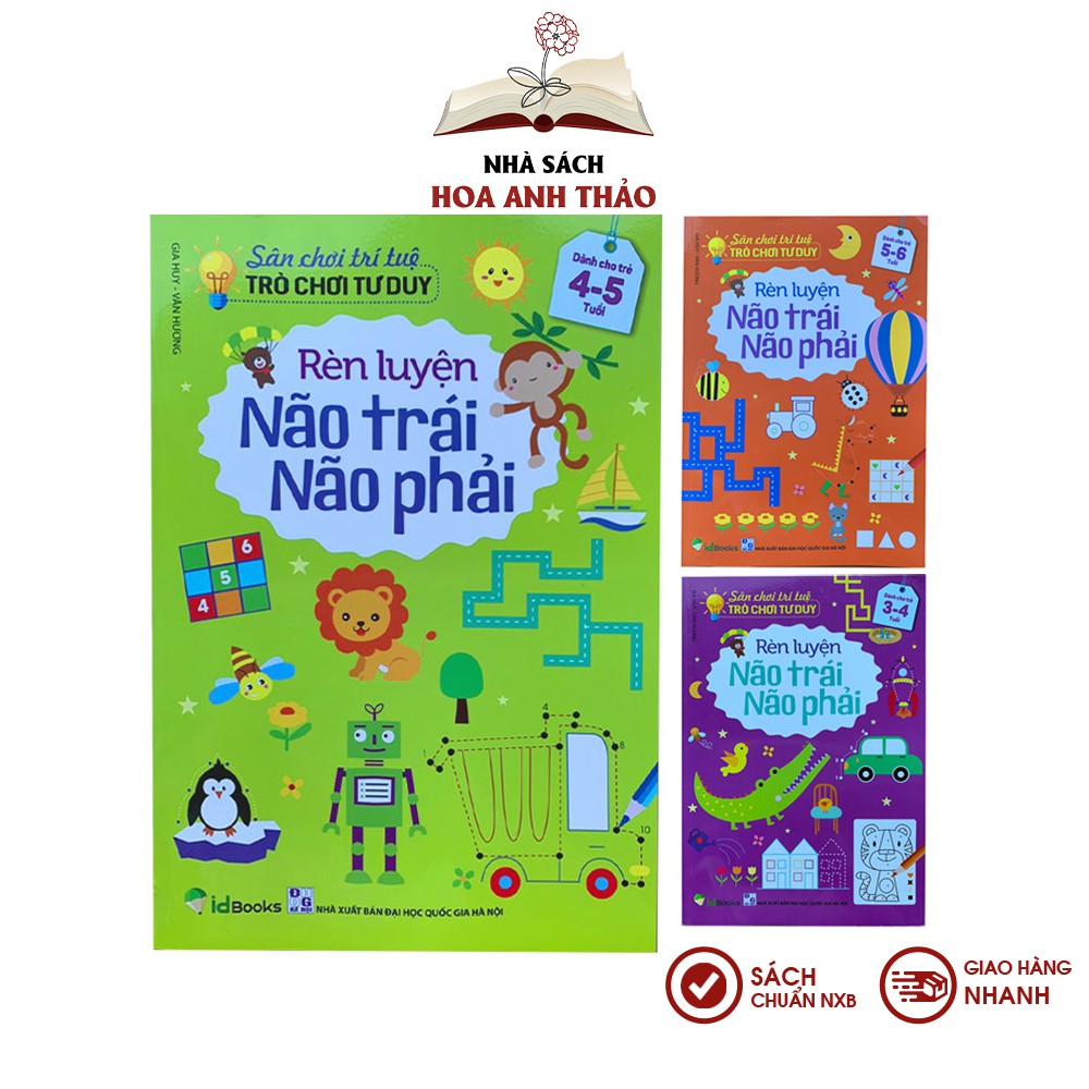 Ảnh Sách - Sân chơi trí tuệ Rèn luyện não trái não phải cho bé từ 3-6 tuổi 1
