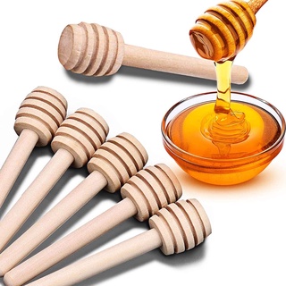 Que Lấy Mật Ong, Muỗng Lấy Mật Ong Bằng Gỗ Cán Dài Cao Cấp